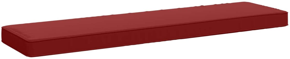 vidaXL Coussin de banc 1 pièce VUGHT 100 % polyester Bordeaux