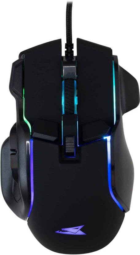 Baracuda PIRANHA 7D / 7200 DPI Gaming Mus - Sort
