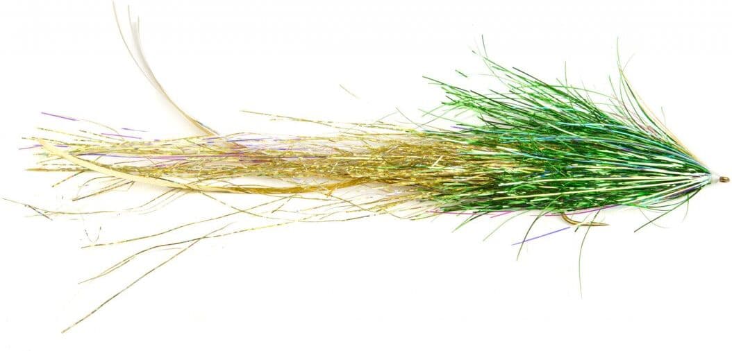 Fly-Dressing Gäddfluga Flashabou Deceiver Green/Gold
