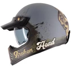 Broken Head Retro Helm Rusty Rebel S (55-56 cm)