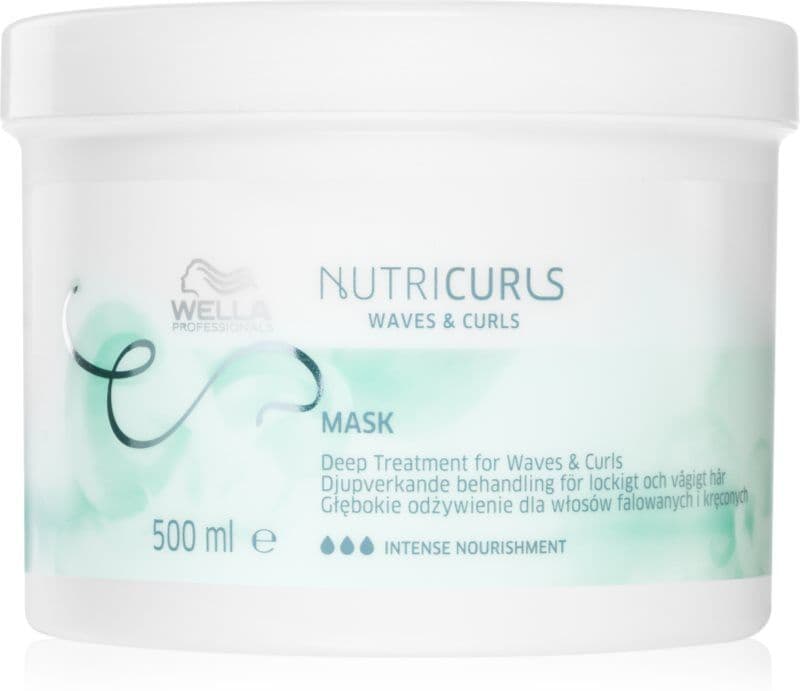 Wella Professionals Nutricurls Waves & Curls glättende Maske für welliges und lockiges Haar 500 ml