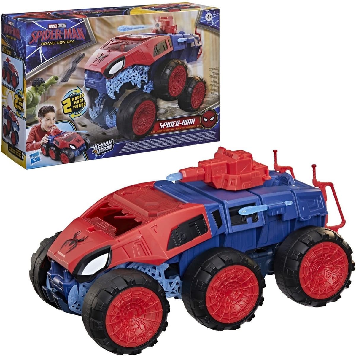 Hasbro Marvel: Spider-Man Brand New Day - 2 in 1 Super Chompin'Tank Vehicle