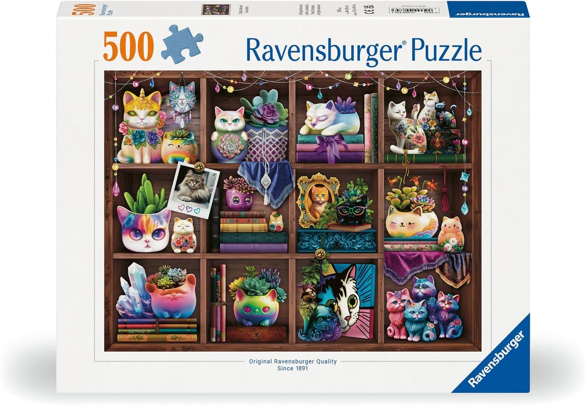 Ravensburger - Puzzle Cubby Cats and Succulents 500p (12000874)