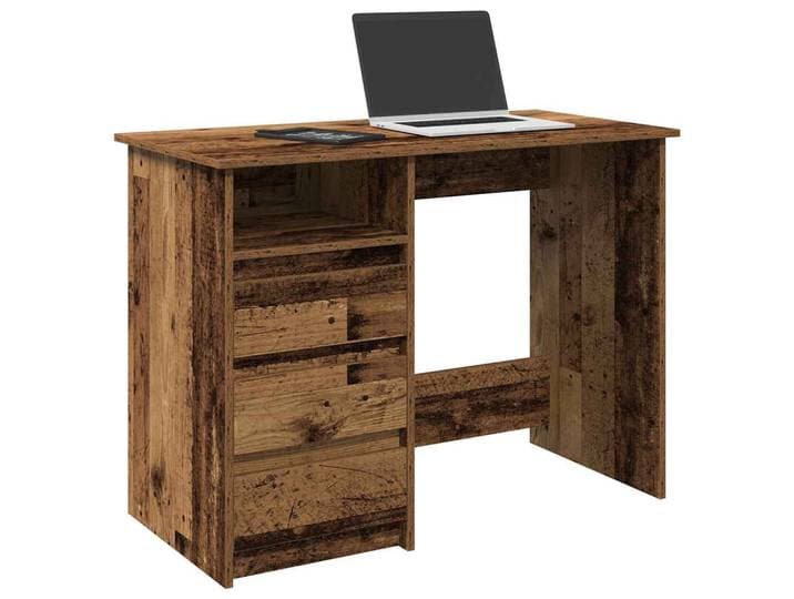 vidaXL Schreibtisch Altholz-Optik 102x50x75 cm Holzwerkstoff