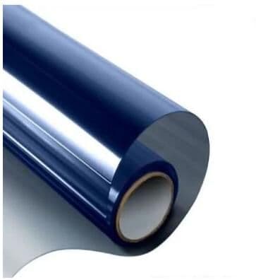 Useful Little Things Large Format One Way Mirror Daytime Privacy Glass Film Solar Heat Reflective Roll blue Silver 39.37 In X 32.81 Ft