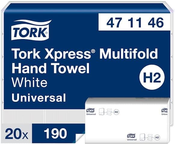 Pappershandduk TORK Xpress Universal H2, 3800/FP