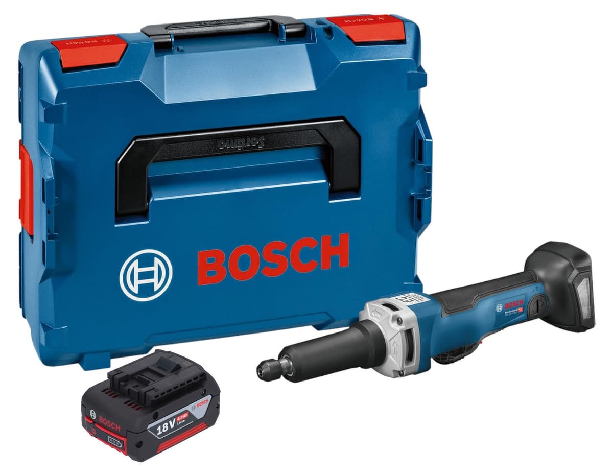 Bosch GGS 18V-23 PLC Professionele rechte accuslijpmachine 18 V borstelloos met 1x 4.0 Ah accu en L-Boxx