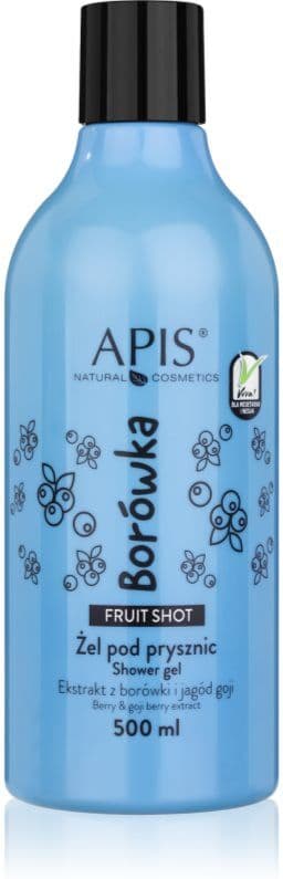 Apis Natural Cosmetics Fruit Shot Blueberry τζελ για ντους 500 ml