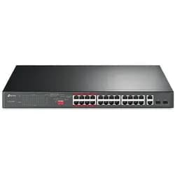 TP-Link 24-Port 10/100Mbps + 2-Port Gigabit Unmanaged PoE+ Switch