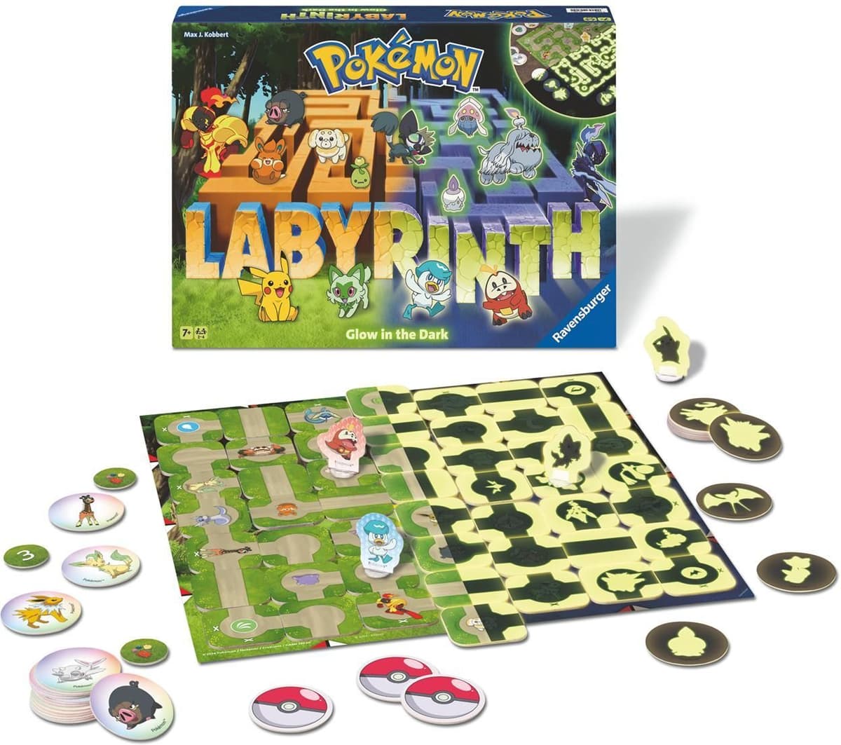 Ravensburger Board Game: Labyrinth - Pokemon Glow in the Dark (22839)
