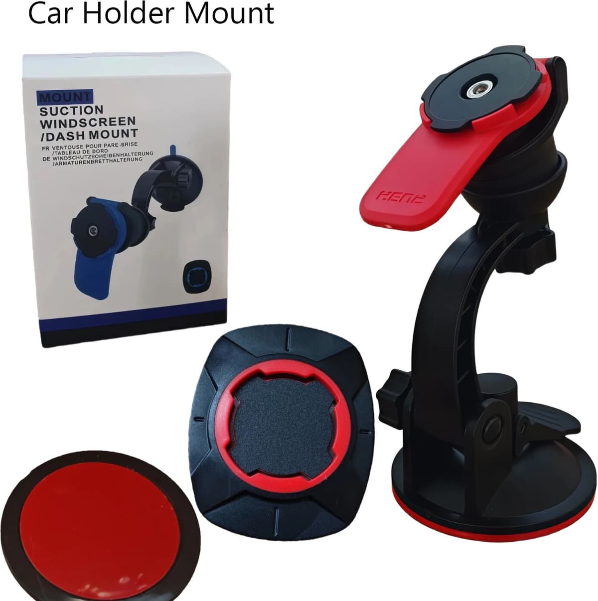 NONE Car Phone Holder Mount Stand Sucker 360° Stand Suction Cup Air Vent Smart Anti-Shock 4Lock for Car Handlebar Holder Bracket