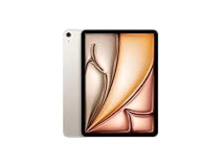 Apple iPad Air 11 Pouces avec Puce M3 : Apple Intelligence, écran Liquid Retina, 1 to, caméras Avant/arrière 12 Mpx, Wi-FI 6E et connectivité cellulaire 5G, Touch ID – Lumière stellaire