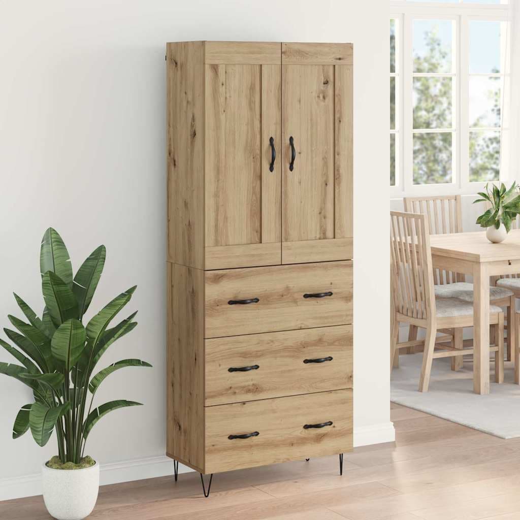 vidaXL Haut Armoire Chêne artisanal 69,5 x 34 x 180 cm