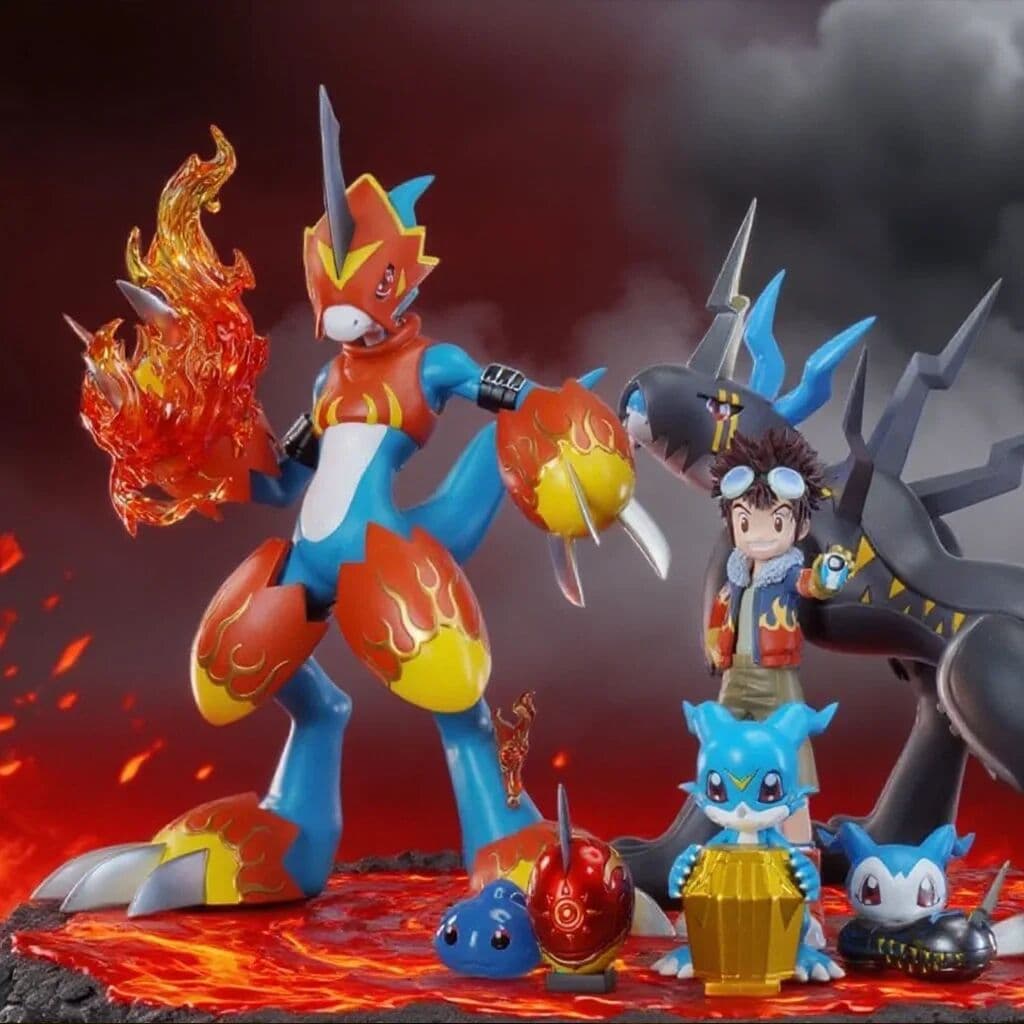 Bandai 18cm Anime Digimon Adventure Figure Fladramon Action Figure Pvc Statue Collection Model Toys Gifts