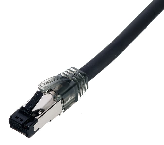 Hicon CAT6A Armored Cable 10G 20m nero