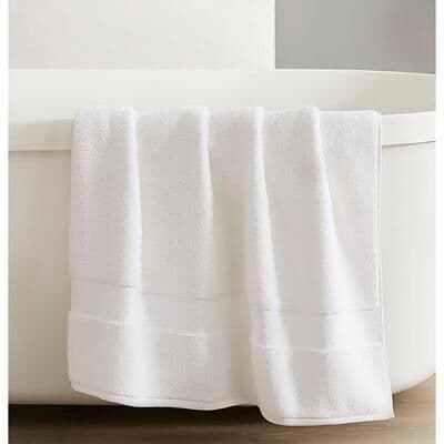 Home Mart Goods "3 Piece Set - White Cotton Super Soft Lightweight Absorbent Bath Towel 27""x54"" - 27"" x 54"""