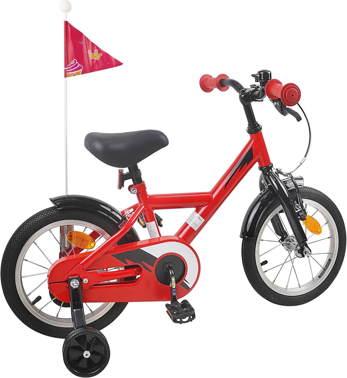 vidaXL Vélo pour Enfants 14 Pouces pour les 3-5 ans Rouge