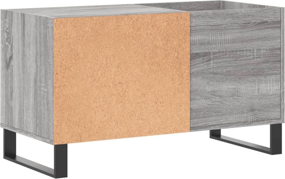 vidaXL Armoire à disques sonoma gris 85x38x48 cm bois d'ingénierie