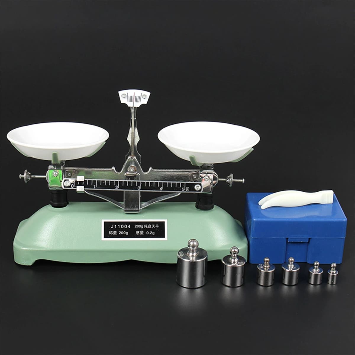 NONE 200G Lab Table Balance Pallet Rack Mechanical Scales With Precision Calibration Weight Set Scale Educational Equipment