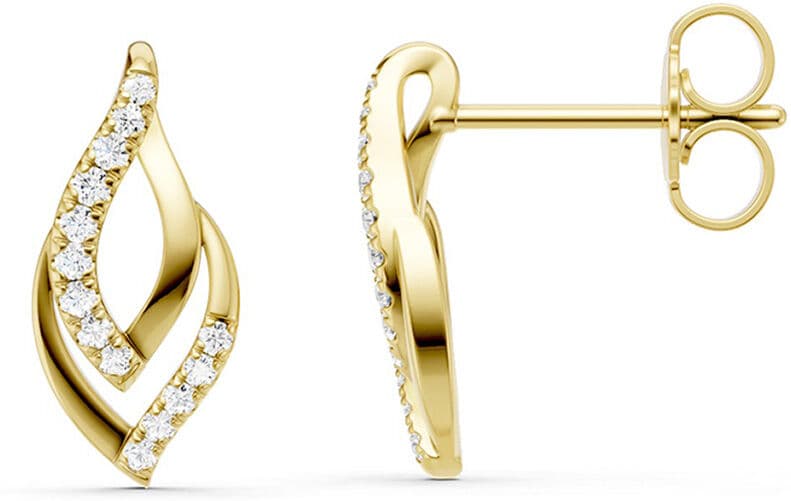 Lykken Elegance timanttikorvakorut kulta 0,098 ct