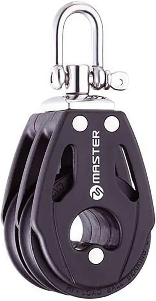 Tersma Polea Doble Giratoria 40 Mm Black One Size
