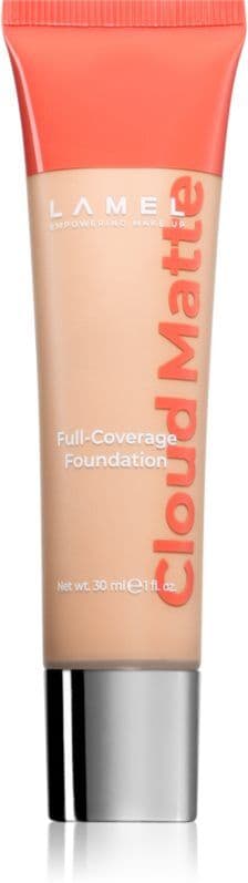 LAMEL Cloud Matte Full-Coverage Foundation Βάση πλήρους κάλυψης για ματ εμφάνιση απόχρωση 04W Beige 30 ml