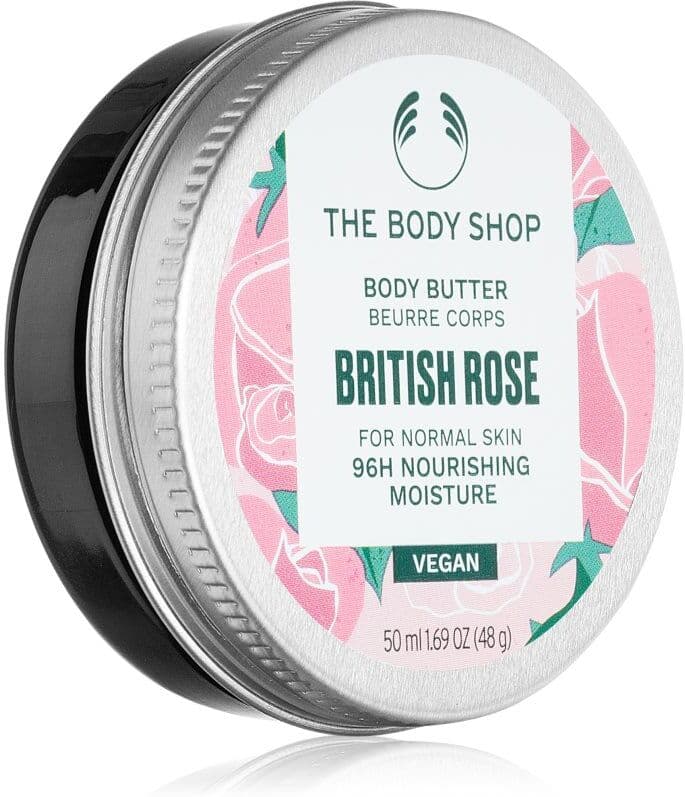 The Body Shop British Rose Body Butter βούτυρο σώματος με την μυρωδιά των τριαντάφυλλων 50 ml