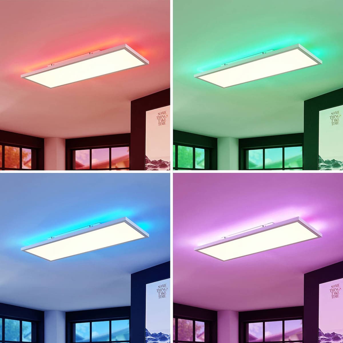 LED panel Brenda Arcchio, dæmpbar, Hvid/opal, Stue/spisestue, Moderne