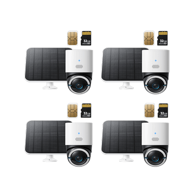 eufy 4G LTE Cam S330 (4-Cam Pack) white