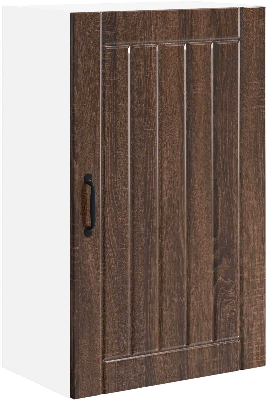 vidaXL Meuble mural LUCCA Chêne brun 50 x 31 x 80 cm Bois d'ingénierie