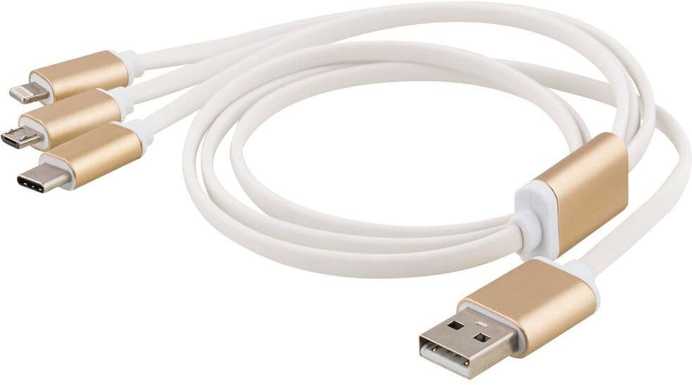 NO BRAND Adapter USB-A-Lightning/USB-C/USB-micro