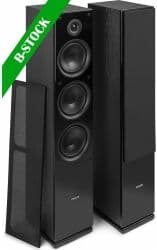 SHF80B Tower Speaker Set 3x 6.5” Black "B-STOCK" TILBUD NU