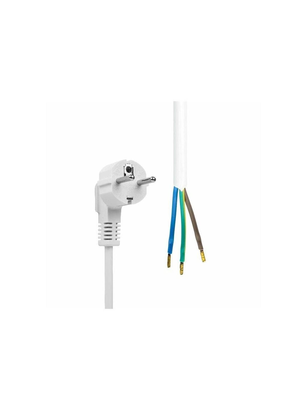 MicroConnect - power cable - Type F/E to open end - 10 m