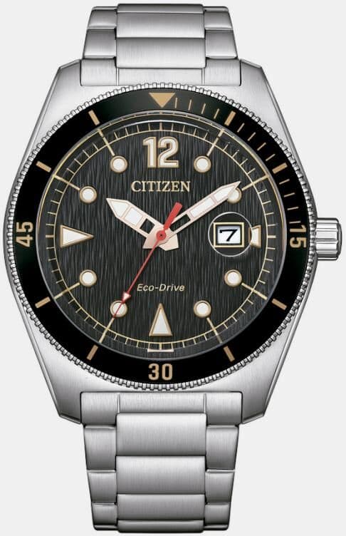 Citizen OF Collection, Eco Drive J810 con reserva de carga 8 meses.. Negro