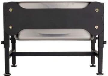 PETMAKER Black Silver Stainless Steel Elevated Dog Water Bowl With Stand