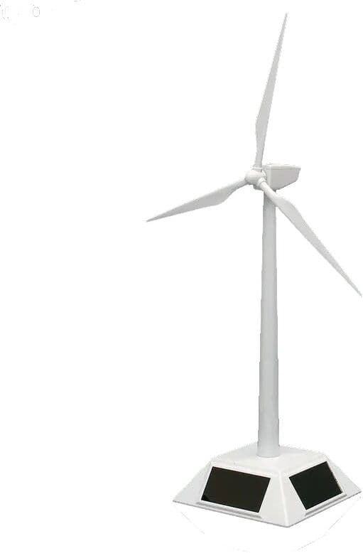NONE Mini Solar Powered Driving Wind Turbine Model Mini Solar Toy Mini Wind Turbine Generator Model Solar Powered Windmill