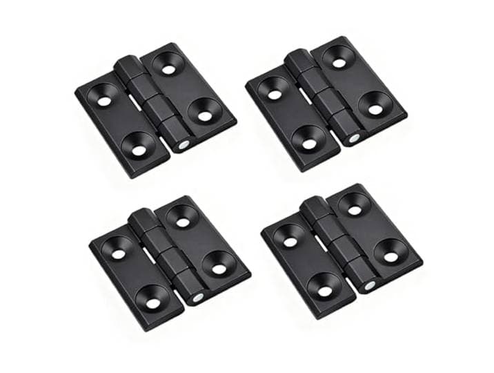 Exbrith 4 Stuks Kogellager Scharnier Zwart, Connector voor Vensterkast, Kogellager Houten Deurscharnieren, voor Vaste Kamerdeuren, Toegangsdeuren, Slaapkamerdeuren, Tuindeuren, Branddeuren