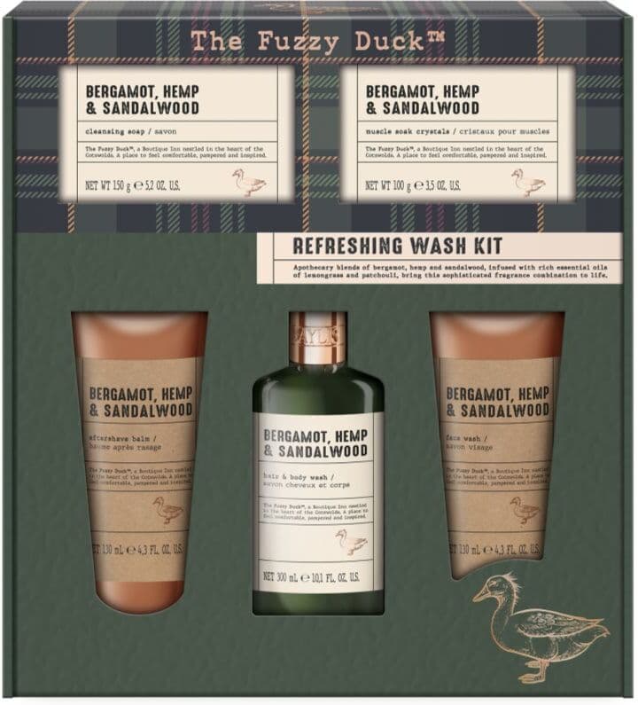 Baylis & Harding The Fuzzy Duck Bergamot, Hemp & Sandalwood gift set M