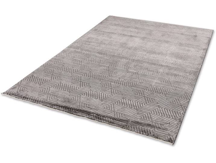 Teppich ASTRA Scala 6621 232 , grau, B:80cm H:7mm L:150cm, Viskose, Teppiche, Teppich, eleganter seidiger Flor, Viskoseteppich, Orient Optik