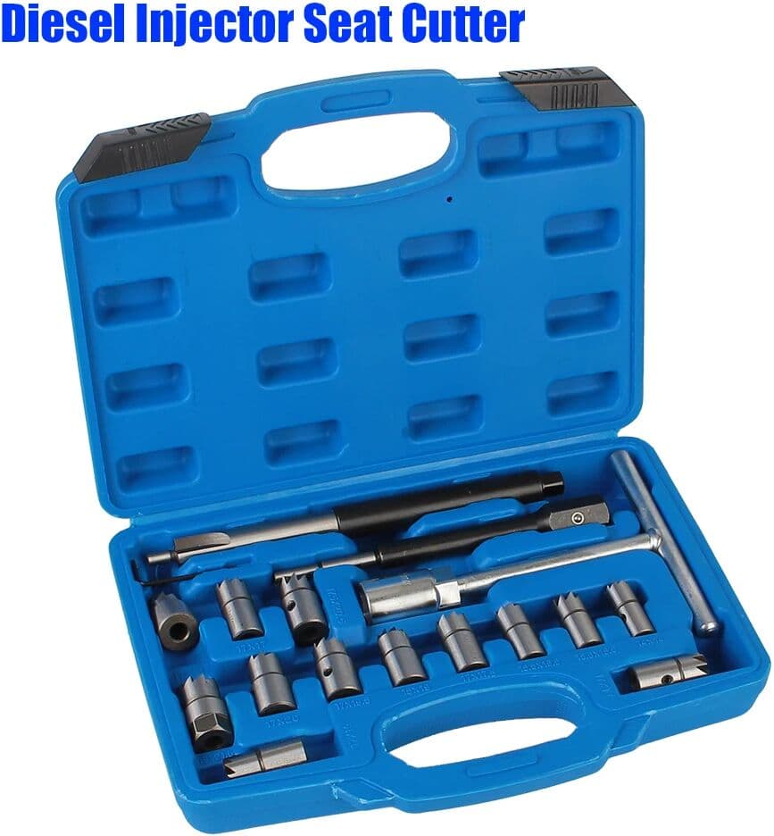 NONE Cleaner Tool Car Accessories Carbon Remover 6/8/11/17 Pcs/Set Diesel Injector Seat Cutter Set