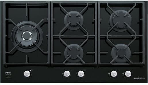 Glem Gas GV95TXBK piano cottura Nero Da incasso 90 cm 5 Fornello(i)