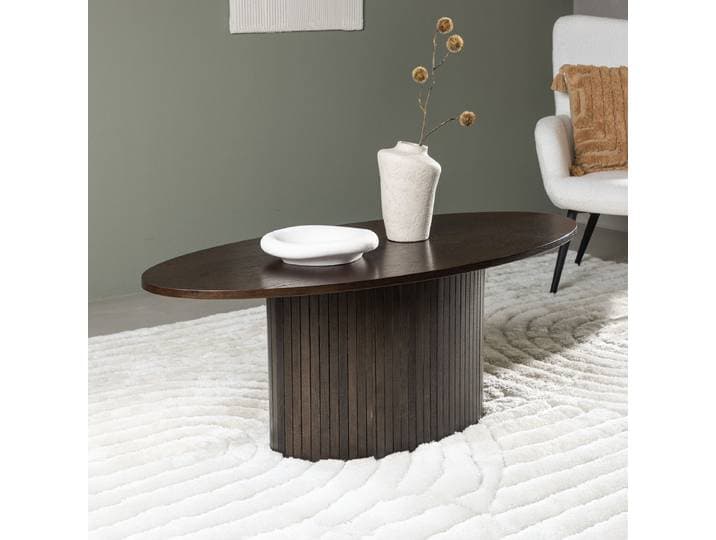 Nohr Ovale Salontafel Fionna 120 x 55cm - Mokka - Ovaal