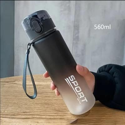 Inspired Finds BPA Free Leak Proof Sports Water Bottle 13.53 Or 18.93 Fl Oz Portable Travel And Hiking Bottle 400ml 3.53 Fl Oz black Sport