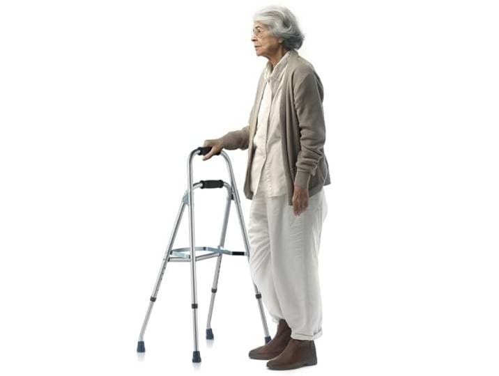 VEVOR Opvouwbare Hemi Walker, opvouwbare wandelaar met één arm voor senioren met 6 niveaus verstelbare hoogte, lichtgewicht aluminium Zijmobiliteitshulp met één hand voor ouderen en gehandicapten,