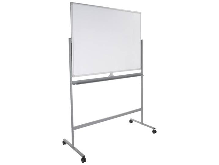Mid.you Whiteboard, Weiß, Silberfarben, Metall, 128x187x54 cm, abwischbar, Büromöbel, Bürobedarf