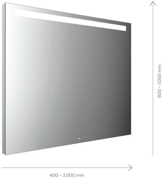 Emco Mi 210 LED-Lichtspiegel 103150006000100 1500 x 600 mm, mit horizontalem Lichtausschnitt oben 35mm