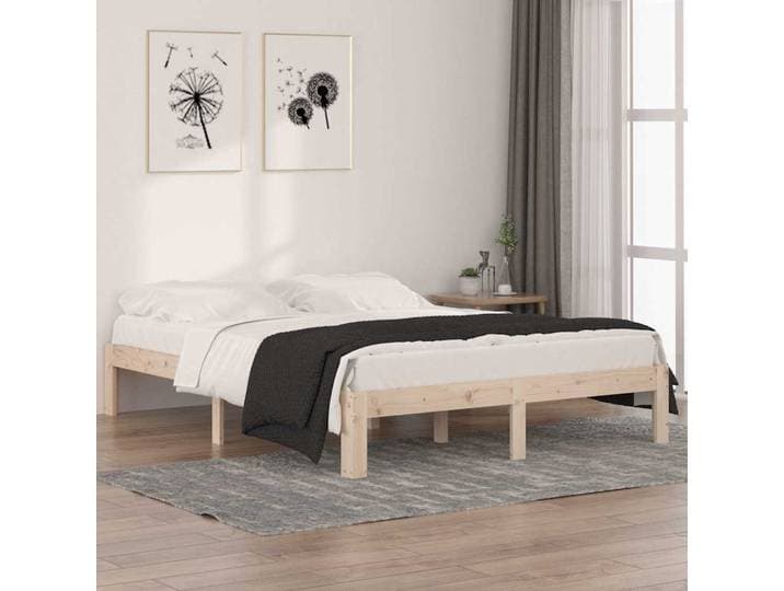vidaXL Massivholzbett 150x200 cm