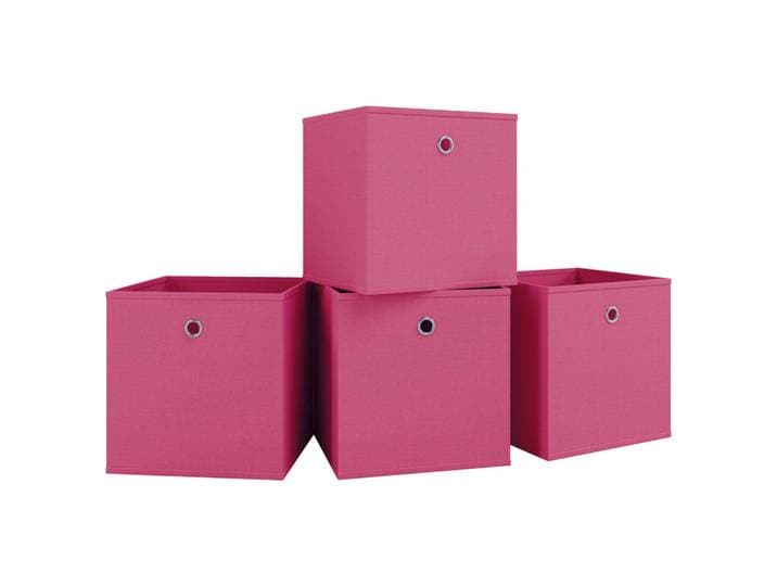 Mid.you Faltbox Boxas, Pink, Kunststoff, 27x28x27 cm, faltbar, Ordnen & Aufbewahren, Kleideraufbewahrung, Faltboxen & Hängeaufbewahrung
