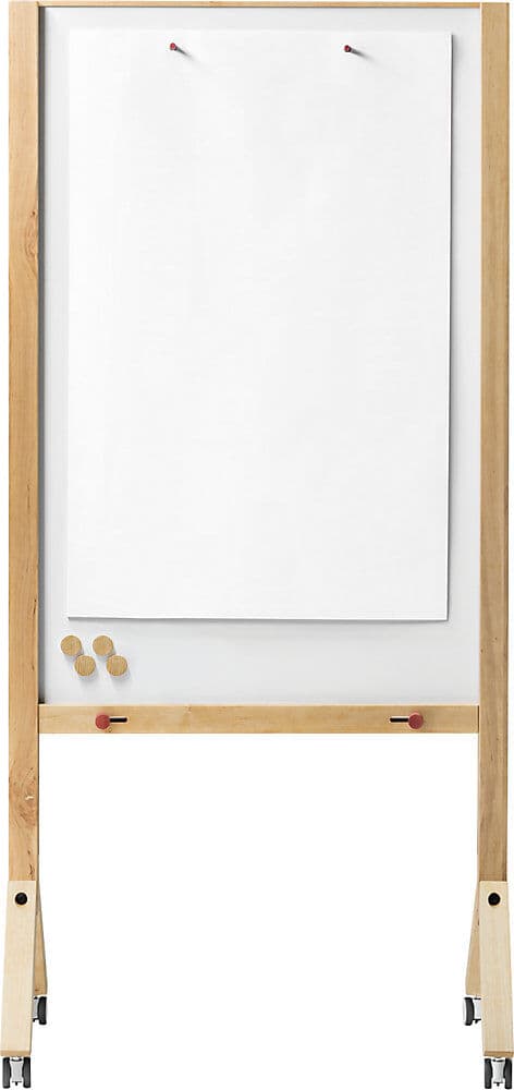 Flipchart MAULwood, mobil, HxBxT 1800 x 800 x 1200 mm MAUL