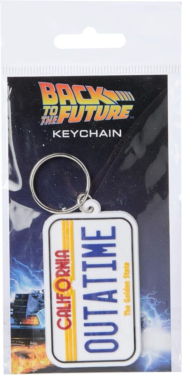 Pyramid Back to the Future (License Plate) PVC Avaimenperä